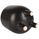Osłonka na doniczki osłona ceramiczna doniczka czarna 13x15.5cm VILDE 569586