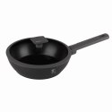 PATELNIA GŁĘBOKA TYTANOWA Z POKRYWKĄ 24CM BERLINGER HAUS ANTRACIT BH-8122