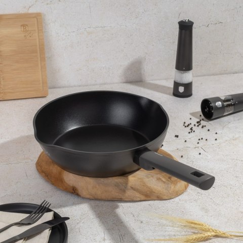 PATELNIA GŁĘBOKA Z POWŁOKĄ TYTANOWĄ 28CM BERLINGER HAUS ANTRACIT BH-8121