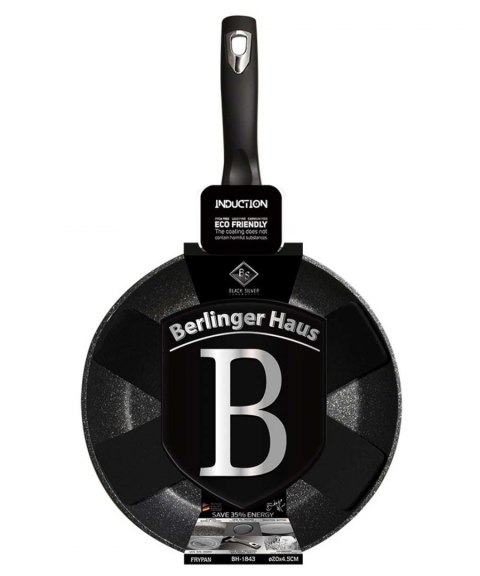 PATELNIA GRANITOWA 20CM BERLINGER HAUS BLACK SILVER BH-1843
