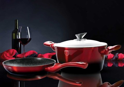 PATELNIA GRANITOWA 24CM BERLINGER HAUS BLACK BURGUNDY BH-1621
