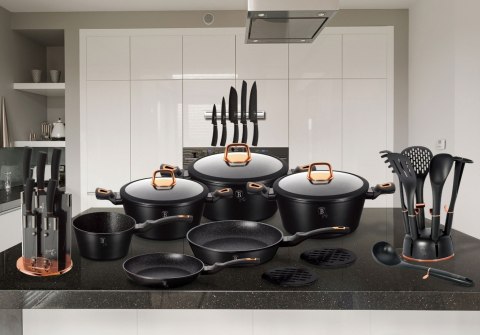 PATELNIA GRANITOWA 24CM BERLINGER HAUS BLACK ROSE BH-1634
