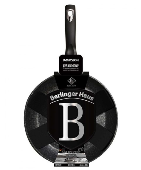 PATELNIA GRANITOWA 24CM BERLINGER HAUS BLACK SILVER BH-1844