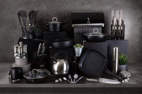 PATELNIA GRANITOWA 24CM BERLINGER HAUS BLACK SILVER BH-1844