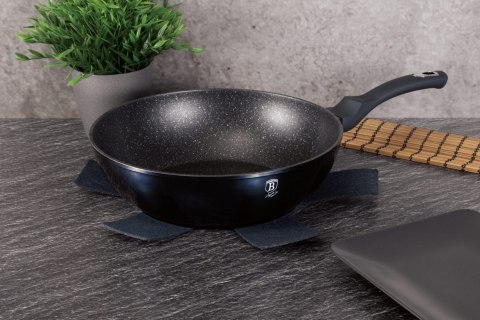 PATELNIA GRANITOWA / WOK 30CM BERLINGER HAUS METALLIC LINE AQUAMARINE BH-6114