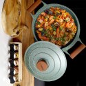Patelnia głęboka nieprzywierająca indukcja NON-STICK z pokrywką OMEGA 26 cm 3.5L NAVA 10-255-035