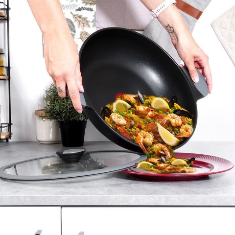 Patelnia głęboka nieprzywierająca wskaźnik nagrzania GALI 32 cm 5L ORION 113322