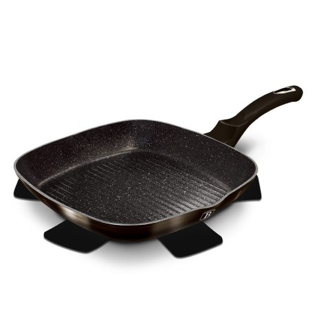 PATELNIA GRANITOWA GRILLOWA 28x28cm BERLINGER HAUS SHINY BLACK BH-6611