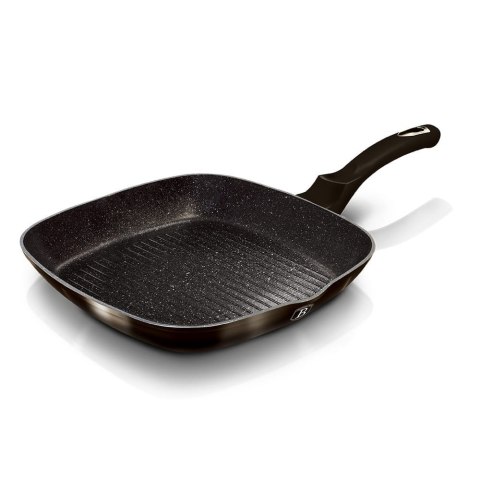 PATELNIA GRANITOWA GRILLOWA 28x28cm BERLINGER HAUS SHINY BLACK BH-6612