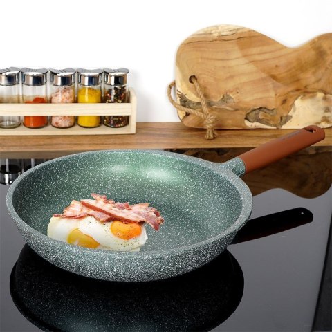 Patelnia granitowa nieprzywierająca indukcja NON-STICK OMEGA 28 cm NAVA 10-255-004