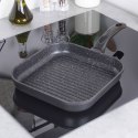 Patelnia grillowa do grillowania GRILL granitowa kwadratowa GRANDE 26x26 cm ORION 112969