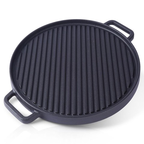 Patelnia grillowa do grillowania żeliwna dwustronna GRILL 37x31 cm VAGGAN 259311