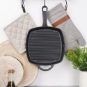Patelnia grillowa do grillowania żeliwna kwadratowa GRILL 25x25 cm HIT 110573