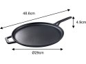 PATELNIA NALEŚNIKOWA ŻELIWNA 29 CM KINGHOFF KH-1895