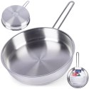 Patelnia stalowa ze stali nierdzewnej indukcja ANETT 26 cm ORION 112961