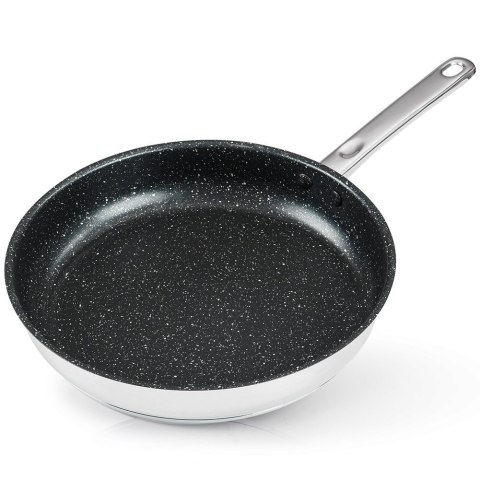 Patelnia stalowa ze stali nierdzewnej nieprzywierająca indukcja 28 cm VILDE 199019