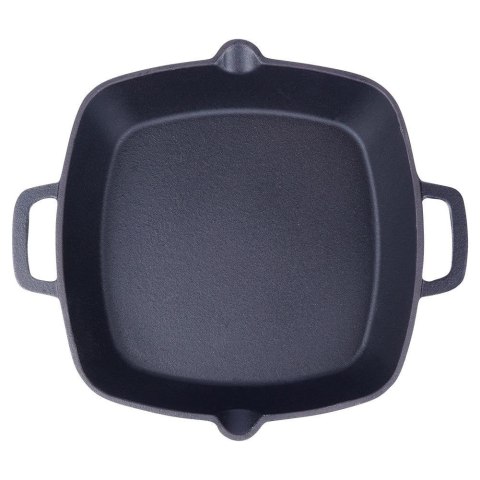 Patelnia żeliwna indukcja ciężka kwadratowa 33x25x5 cm 2.2L VILDE 110572