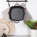 Patelnia żeliwna indukcja ciężka kwadratowa 33x25x5 cm 2.2L VILDE 110572