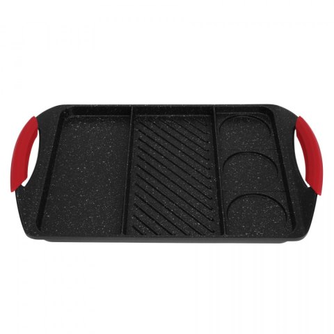PŁYTA GRILLOWA 42CM GRANITOWA DZIELONA KiNGHOFF KH-1420