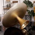 Patera na ciasto babeczki owoce tort szklana złota na nóżce 28cm VILDE 139268