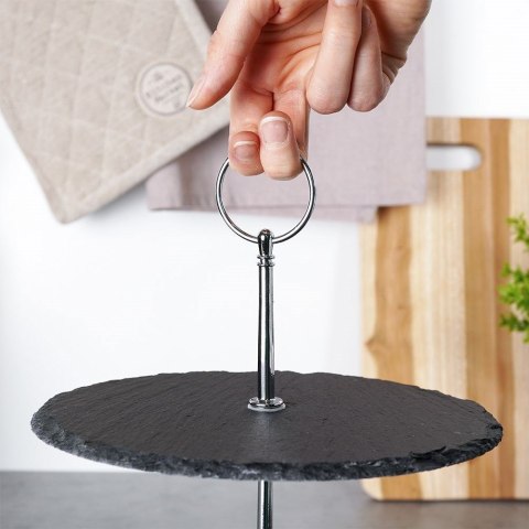 Patera na ciasto owoce babeczki kamienna 2 piętrowa 23cm EXCELLENT HOUSEWARE 139313