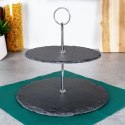 Patera na ciasto owoce babeczki kamienna 2 piętrowa 23cm EXCELLENT HOUSEWARE 139313