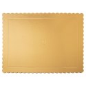 Podkład pod tort ciasto złoty prostokątny 40x30 cm GRUBY SZTYWNY ORION 871407