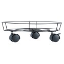 Podstawka pod doniczkę donicę okrągła na kółkach metalowa stojak 31.5 cm PROGARDEN 569970