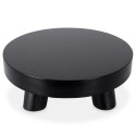 Podstawka pod kompozycje dekoracyjne świece drewniana czarna 20cm VILDE 569488