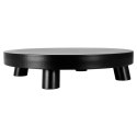 Podstawka pod kompozycje dekoracyjne świece drewniana czarna 30cm VILDE 569489