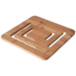 Podstawka podkładka pod gorący garnek garnki bambusowa 20x20cm EXCELLENT HOUSEWARE 121515-K
