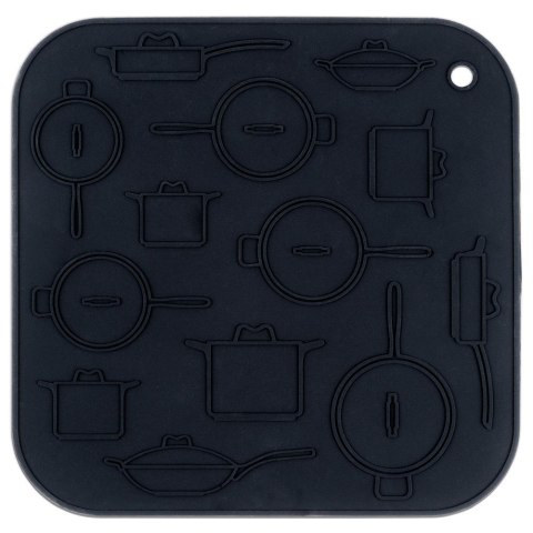 Podstawka silikonowa pod gorące naczynie garnek podkładka 17x17cm HIT 259671