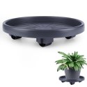 Podstawka stojak pod doniczkę donicę okrągła na kółkach podkładka 30 cm PROGARDEN 339484