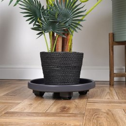 Podstawka stojak pod doniczkę donicę okrągła na kółkach podkładka 30 cm PROGARDEN 339484