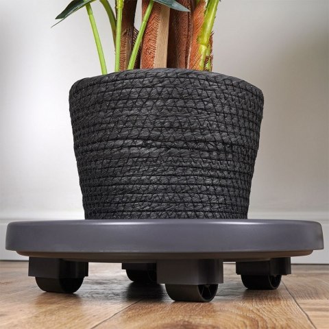 Podstawka stojak pod doniczkę donicę okrągła na kółkach podkładka 30 cm PROGARDEN 339484
