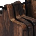 Podstawki pod kubek kubki drewniane podkładki ze stojakiem 11cm 6 sztuk HOME STYLING COLLECTION 710716