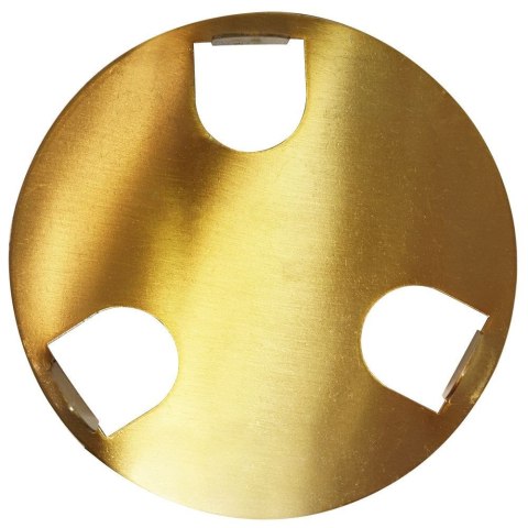 Podstawki pod kubek kubki stalowe podkładki ze stojakiem złote 10cm 6 sztuk EXCELLENT HOUSEWARE 139137