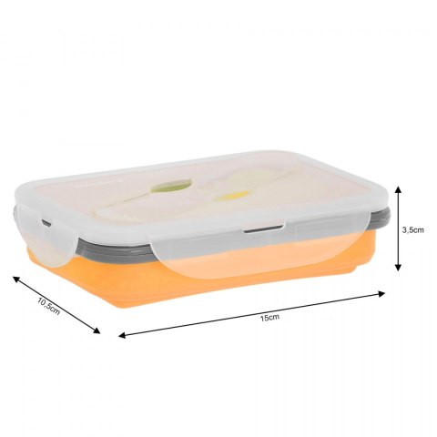 POJEMNIK LUNCHBOX SILIKONOWY 400ml 1-KOMOROWY KLAUSBERG KB-7021