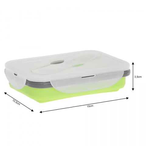 POJEMNIK LUNCHBOX SILIKONOWY 400ml 1-KOMOROWY KLAUSBERG KB-7021