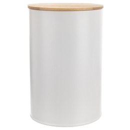 Pojemnik kuchenny puszka na żywność metalowy biały WHITELINE 800ml ORION 127539