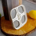 Pojemnik na produkty sypkie płatki mąkę kawę z dozownikiem dzielony 3L EXCELLENT HOUSEWARE 259388