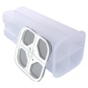 Pojemnik na produkty sypkie płatki mąkę kawę z dozownikiem dzielony 3L EXCELLENT HOUSEWARE 259388