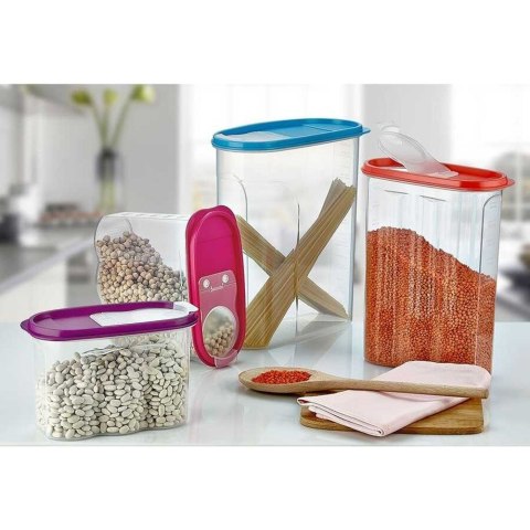 Pojemnik na produkty sypkie suche makaron z dozownikiem miarka 1.7L ORION 120800