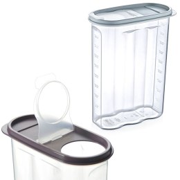 Pojemnik na produkty sypkie suche makaron z dozownikiem miarka 2.4L HOBBY LIFE 123703