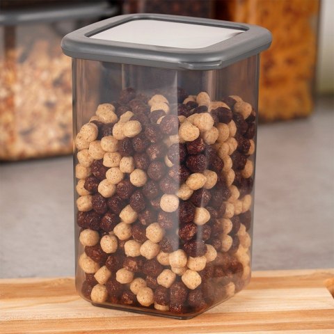 Pojemnik na produkty sypkie suche płatki śniadaniowe z pokrywką 1.2L EXCELLENT HOUSEWARE 229174