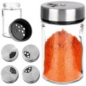 POJEMNIK NA PRZYPRAWY Z SITKIEM DO SYPANIA DOZOWANIA SZKLANY 100ML ORION 155107