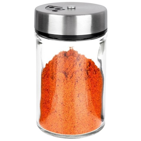 POJEMNIK NA PRZYPRAWY Z SITKIEM DO SYPANIA DOZOWANIA SZKLANY 100ML ORION 155107
