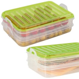 POJEMNIK NA WĘDLINY I SERY 2-POZIOMOWY PIĘTROWY 2X750 ML EXCELLENT HOUSEWARE 122608