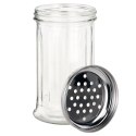 Pojemnik na przyprawy z sitkiem szklany 350ml słoik słoiczek organizer VILDE 229208