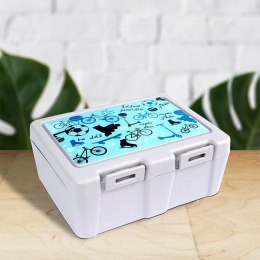Pojemnik śniadaniowy na śniadanie żywność lunch box ze sztućcami 1L ORION 154037